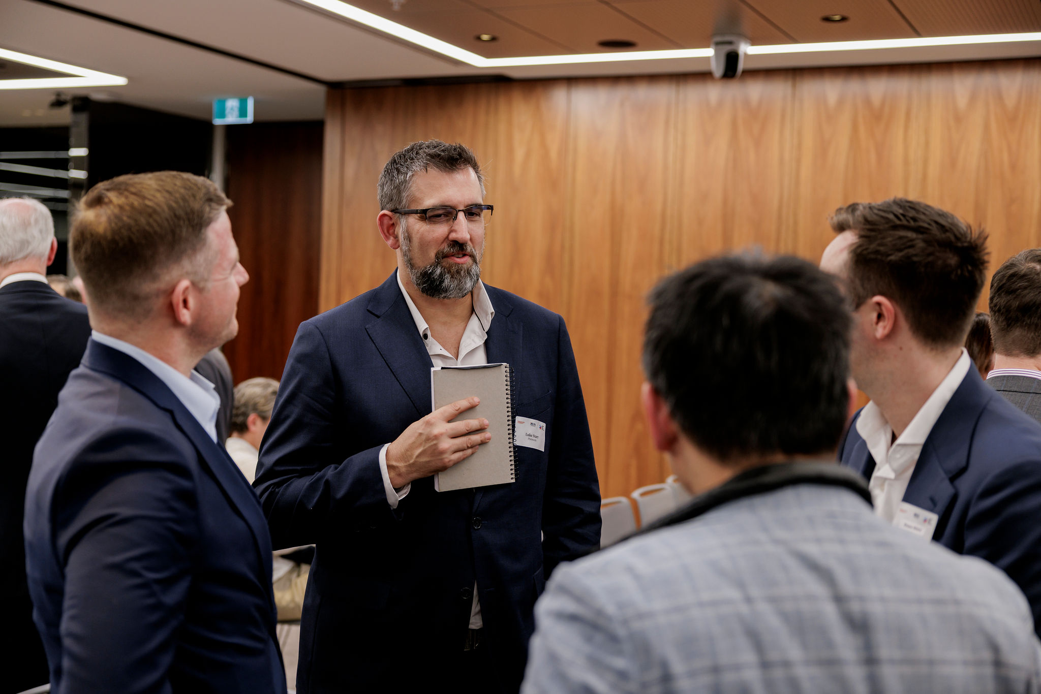 Panel discussion at industry event